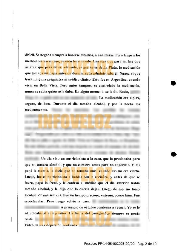 declaracion jana maradona