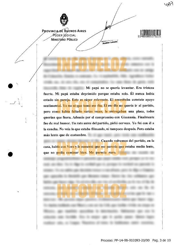 declaracion jana maradona