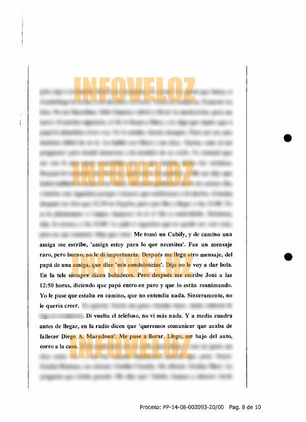 declaracion jana maradona