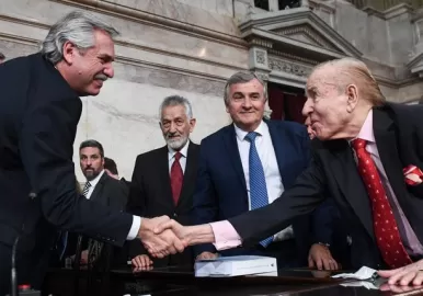 Alberto fernandez y carlos menem