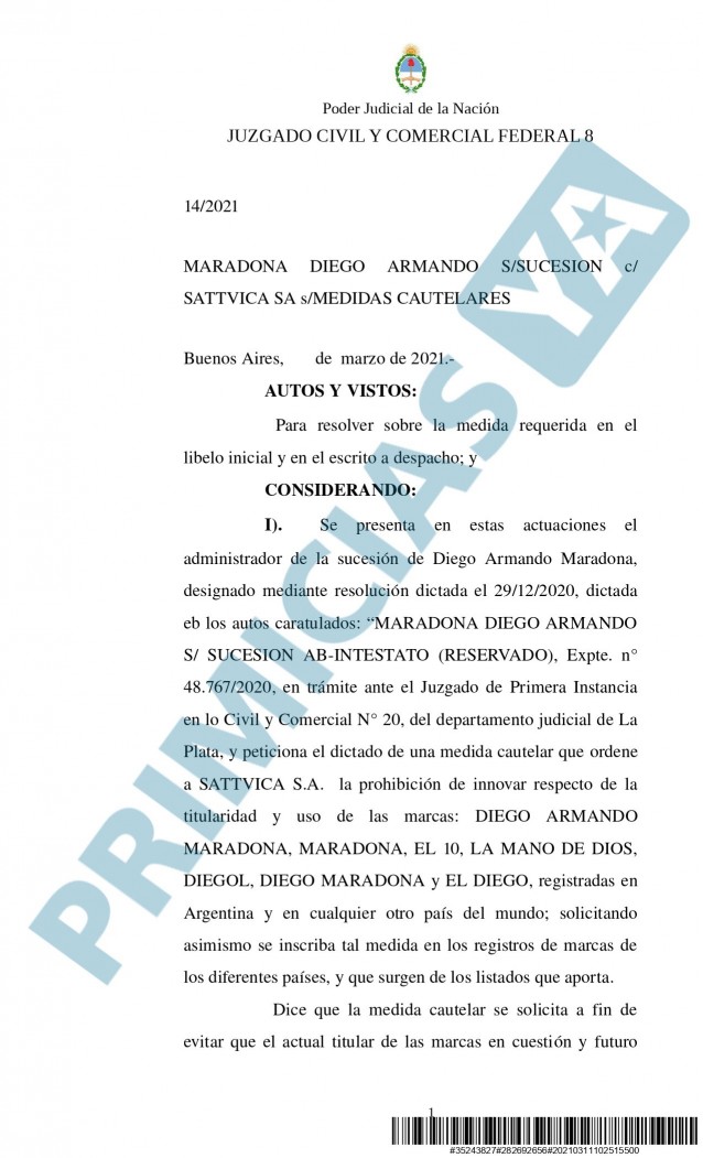 Morla inhibido judicialmente