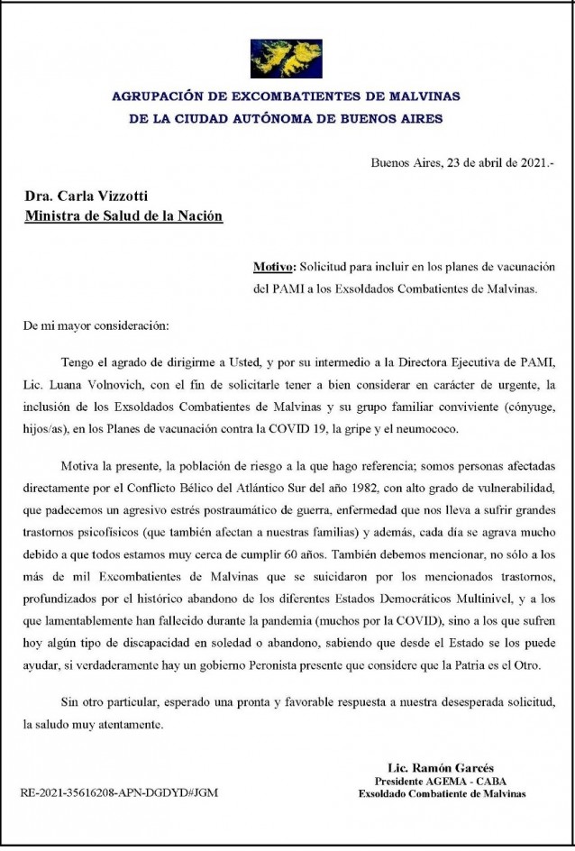 malvinas coronavirus