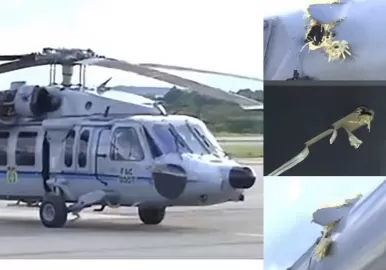Helicóptero COlombia Iván Duque