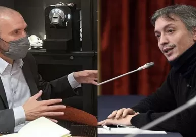 Martín Guzmán y Máximo Kirchner