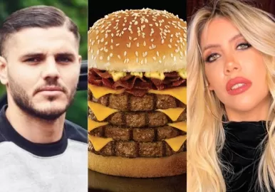 wanda mauro y burguer king