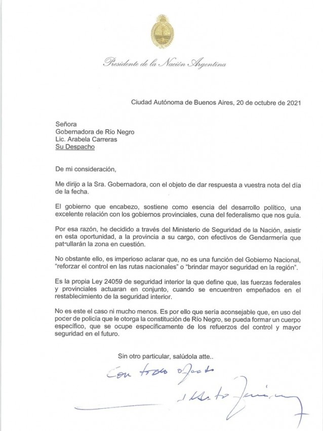 alberto fernandez mapuche