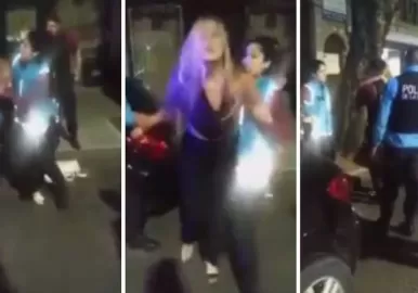 joven violenta colegiales