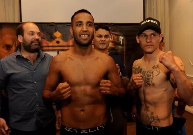 pelea convicto policia