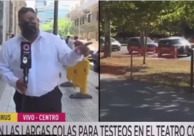 periodista desmayado