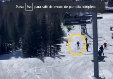 Veronica lozano cayendo de la aerosilla