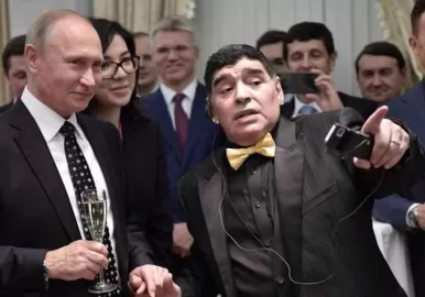 vladimir putin diego maradona