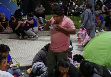 acampe en la 9 de julio