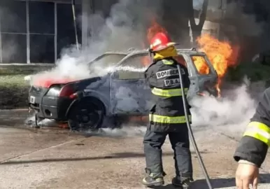 Se quemó a lo bonzo en MDQ