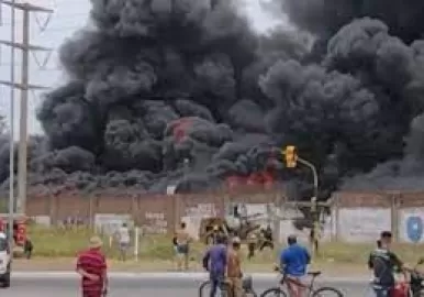 incendio terminal de colectivos