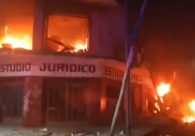 incendio en santos lugares