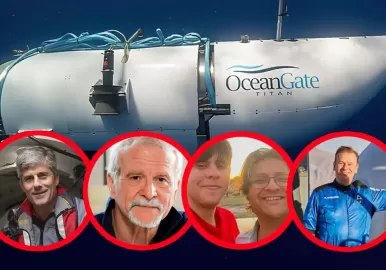 los cinco pasajeros del titan titanic submarino