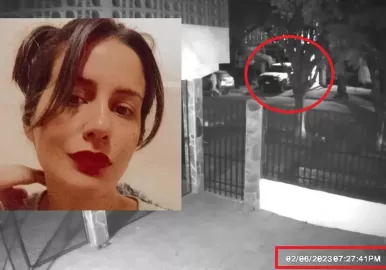 Las últimas imágenes de Cecilia Strzyzowski y las maniobras para encubrir el cuerpo: exclusivo Telenoche. (Foto: captura Telenoche)