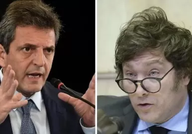 javier milei sergio massa