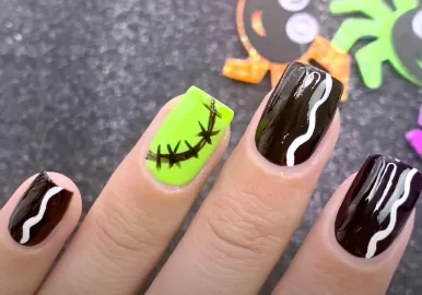 uñas noches de brujas