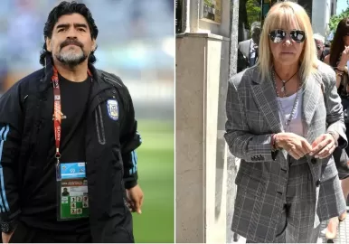 diego maradona claudia villafañe