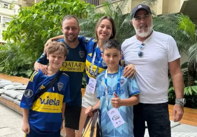 pampita boca juniors