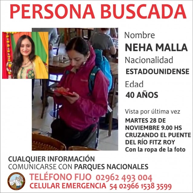 turista estadounidense el chalten