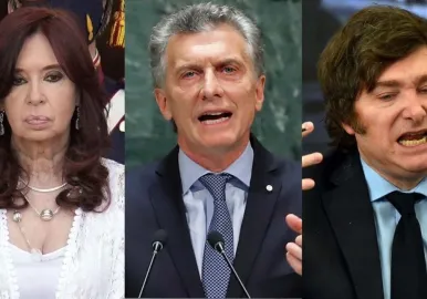 cristina kirchner javier milei mauricio macri