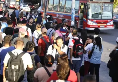 colectivos paro de trenes