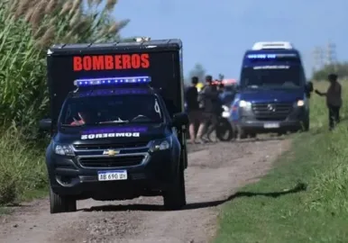 cuerpo calcinado en rosario