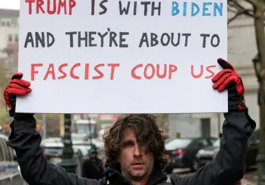 hombre donald trump fuego nueva york