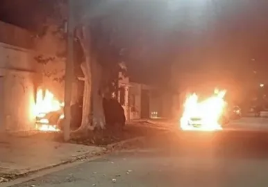 incendio autos en rosario