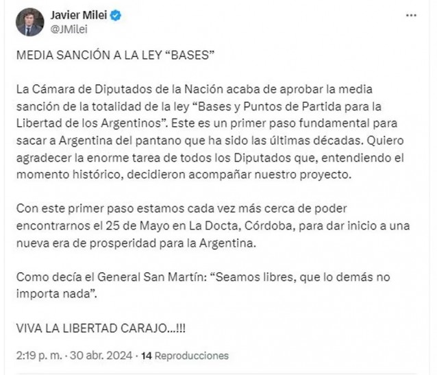 javier milei