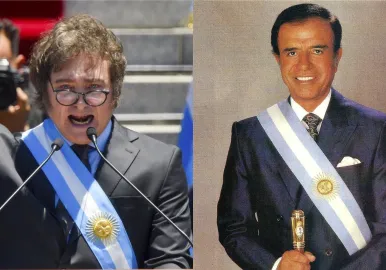 javier milei carlos menem