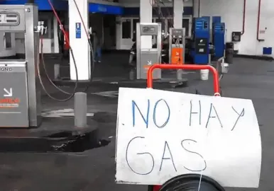 falta de gas
