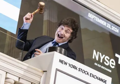 javier milei wall street