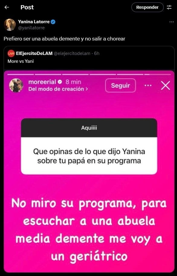 morena rial yanina latorre