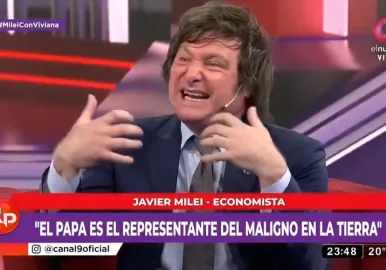 milei papa maligno