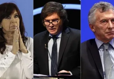 cristina kirchner javier milei mauricio macri