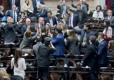escandalo en diputados