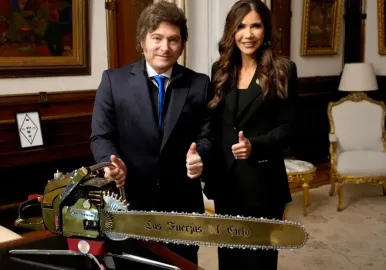 kristi noem javier milei