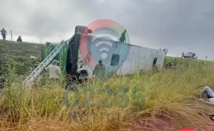 Vuelco en Ruta 2 - Foto: InfoZona