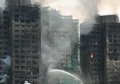 hong kong incendio