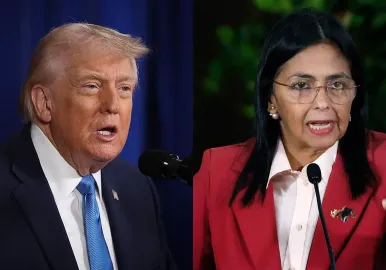 donald trump delcy rodriguez