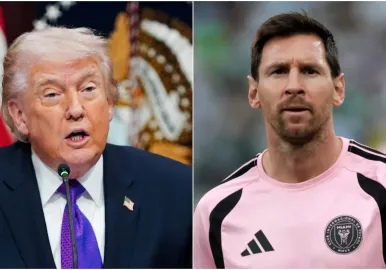 messi y trump