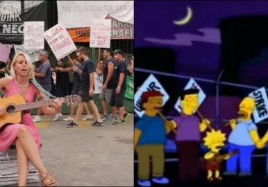 Lisa simpson protesta