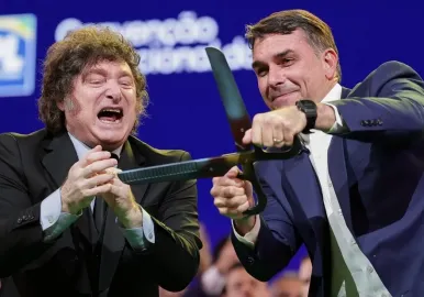 javier milei flavio bolsonaro