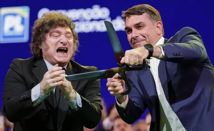 javier milei flavio bolsonaro