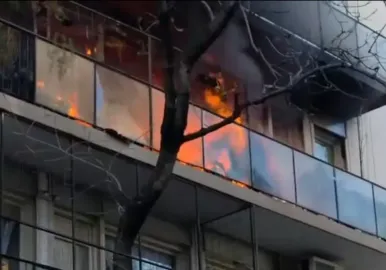 se incendia depto de cfk