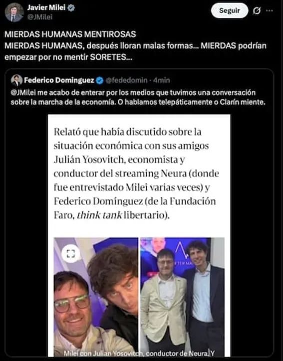 LUIS CAPUTO JAVIER MILEI