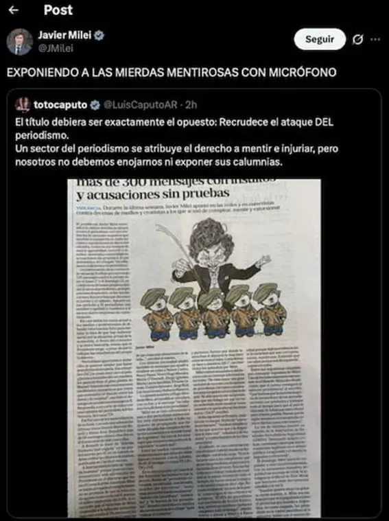 LUIS CAPUTO JAVIER MILEI